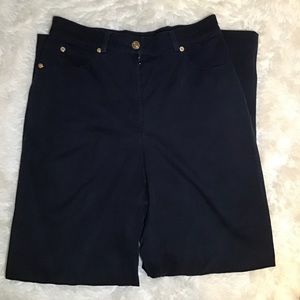 St. John sport by Marie gray navy blue high waisted pants size 4